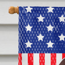 Load image into Gallery viewer, Patriotic USA Dachshund Chocolate Flag Canvas House Size BB3126CHF