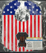 Load image into Gallery viewer, Patriotic USA Dachshund Black Tan Baby Bib BB3127BIB