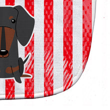 Load image into Gallery viewer, Patriotic USA Dachshund Black Tan Baby Bib BB3127BIB