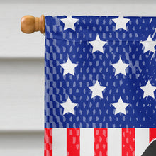 Load image into Gallery viewer, Patriotic USA Dachshund Black Tan Flag Canvas House Size BB3127CHF