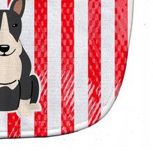 Load image into Gallery viewer, Patriotic USA Bull Terrier Black White Baby Bib BB3128BIB
