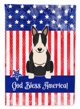 Load image into Gallery viewer, Patriotic USA Bull Terrier Black White Garden Flag - Outdoor Decorative Yard Flag BB3128GF