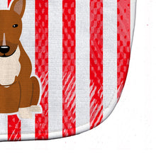 Load image into Gallery viewer, Patriotic USA Bull Terrier Red Baby Bib BB3129BIB