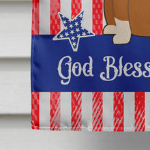 Load image into Gallery viewer, Patriotic USA Bull Terrier Red Flag Canvas House Size BB3129CHF