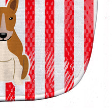 Load image into Gallery viewer, Patriotic USA Bull Terrier Red White Baby Bib BB3130BIB