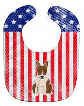 Load image into Gallery viewer, Patriotic USA Bull Terrier Brindle Baby Bib BB3132BIB