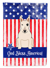 Load image into Gallery viewer, Patriotic USA Bull Terrier White Garden Flag - Outdoor Decorative Yard Flag BB3133GF
