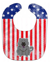 Load image into Gallery viewer, Patriotic USA Chow Chow Blue Baby Bib BB3134BIB