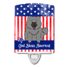 Load image into Gallery viewer, Patriotic USA Chow Chow Blue Ceramic Night Light BB3134CNL