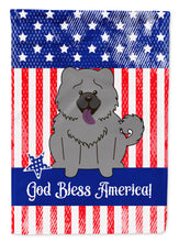 Load image into Gallery viewer, Patriotic USA Chow Chow Blue Garden Flag - Outdoor Decorative Yard Flag BB3134GF