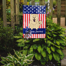 Load image into Gallery viewer, Patriotic USA Chow Chow White Garden Flag - Outdoor Decorative Yard Flag BB3135GF