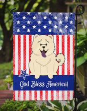 Load image into Gallery viewer, Patriotic USA Chow Chow White Garden Flag - Outdoor Decorative Yard Flag BB3135GF