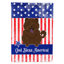 Load image into Gallery viewer, Patriotic USA Chow Chow Chocolate Flag Canvas House Size BB3136CHF