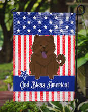 Load image into Gallery viewer, Patriotic USA Chow Chow Chocolate Garden Flag - Outdoor Decorative Yard Flag