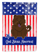 Load image into Gallery viewer, Patriotic USA Chow Chow Chocolate Garden Flag - Outdoor Decorative Yard Flag