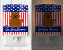 Load image into Gallery viewer, Patriotic USA Chow Chow Red Ceramic Night Light BB3137CNL