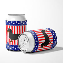 Load image into Gallery viewer, USA Patriotic Dachshund Can or Bottle Hugger BB3282CC