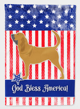 Load image into Gallery viewer, USA Patriotic Bloodhound Flag Canvas House Size BB3284CHF