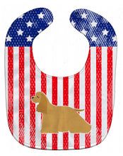 Load image into Gallery viewer, USA Patriotic Cocker Spaniel Baby Bib BB3286BIB
