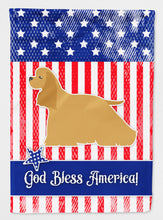 Load image into Gallery viewer, USA Patriotic Cocker Spaniel Flag Canvas House Size BB3286CHF