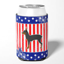 Load image into Gallery viewer, USA Patriotic Toy Fox Terrier Can or Bottle Hugger BB3287CC