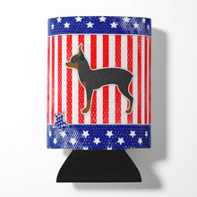 Load image into Gallery viewer, USA Patriotic Toy Fox Terrier Can or Bottle Hugger BB3287CC