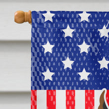 Load image into Gallery viewer, USA Patriotic Toy Fox Terrier Flag Canvas House Size BB3287CHF