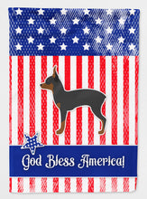 Load image into Gallery viewer, USA Patriotic Toy Fox Terrier Flag Canvas House Size BB3287CHF