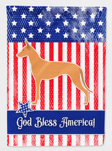 Load image into Gallery viewer, USA Patriotic Pharaoh Hound Flag Canvas House Size BB3288CHF