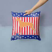 Load image into Gallery viewer, USA Patriotic Pharaoh Hound Throw Pillow - 14x14 Decorative Pillow – Art for Your Home &amp; Patio BB3288PW1414