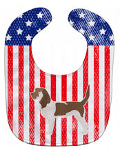 Load image into Gallery viewer, USA Patriotic Grand Basset Griffon Vendeen Baby Bib BB3290BIB