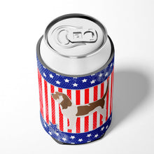 Load image into Gallery viewer, USA Patriotic Grand Basset Griffon Vendeen Can or Bottle Hugger BB3290CC