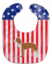 Load image into Gallery viewer, USA Patriotic Spanish Hound Baby Bib BB3291BIB