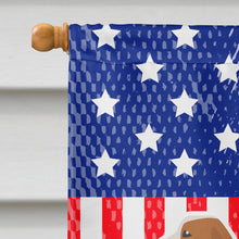 Load image into Gallery viewer, USA Patriotic Spanish Hound Flag Canvas House Size BB3291CHF