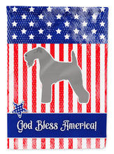 Load image into Gallery viewer, USA Patriotic Kerry Blue Terrier Garden Flag - Outdoor Decorative Yard Flag BB3292GF