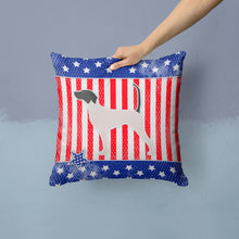 Load image into Gallery viewer, USA Patriotic English Pointer Throw Pillow - 14x14 Decorative Pillow – Art for Your Home &amp; Patio BB3295PW1414