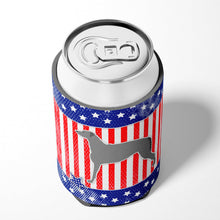 Load image into Gallery viewer, USA Patriotic Scottish Deerhound Can or Bottle Hugger BB3296CC
