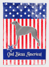 Load image into Gallery viewer, USA Patriotic Scottish Deerhound Flag Canvas House Size BB3296CHF