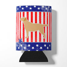 Load image into Gallery viewer, USA Patriotic Yellow Labrador Retriever Can or Bottle Hugger BB3297CC
