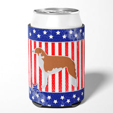Load image into Gallery viewer, USA Patriotic Borzoi Russian Greyhound Can or Bottle Hugger BB3299CC