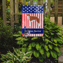 Load image into Gallery viewer, USA Patriotic Borzoi Russian Greyhound Garden Flag - Outdoor Decorative Yard Flag BB3299GF