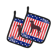 Load image into Gallery viewer, AUSA Patriotic merican Water Spaniel Pot Holders - Set of 2 - Heat-Resistant Kitchen Essentials BB3301PTHD