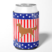 Load image into Gallery viewer, USA Patriotic Golden Retriever Can or Bottle Hugger BB3304CC