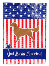 Load image into Gallery viewer, USA Patriotic Golden Retriever Flag Canvas House Size BB3304CHF
