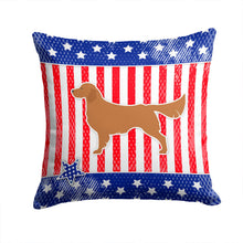 Load image into Gallery viewer, USA Patriotic Golden Retriever Throw Pillow - 14x14 Decorative Pillow – Art for Your Home &amp; Patio BB3304PW1414