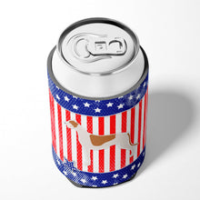 Load image into Gallery viewer, USA Patriotic Greyhound Can or Bottle Hugger BB3305CC