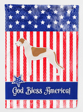 Load image into Gallery viewer, USA Patriotic Greyhound Flag Canvas House Size BB3305CHF
