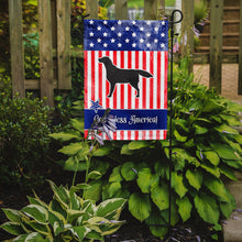 Load image into Gallery viewer, USA Patriotic Black Labrador Retriever Garden Flag - Outdoor Decorative Yard Flag BB3308GF
