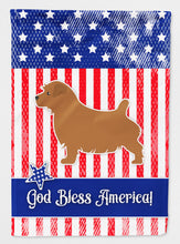 Load image into Gallery viewer, USA Patriotic Norfolk Terrier Flag Canvas House Size BB3309CHF