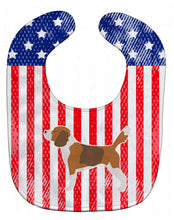 Load image into Gallery viewer, USA Patriotic Beagle Baby Bib BB3310BIB